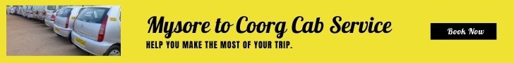 Mysore to Coorg Cab Services